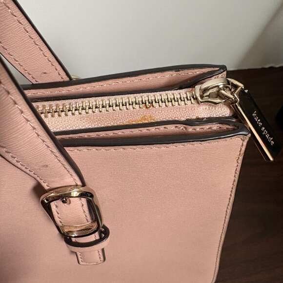 KATE SPADE Connie Medium Pink Triple Gusset Bag Satchel/Crossbody with Wallet - Picture 16 of 16